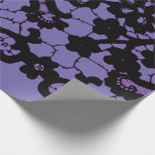 MOTIF DE LACE ANTIQUE EN PAPIER CADEAU PURPLE (Coin)