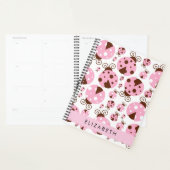 Motif De Ladybugs, Ladybugs Rose, Votre Nom (Devant avec enveloppe)