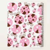 Motif De Ladybugs, Ladybugs Rose, Votre Nom (Dos)