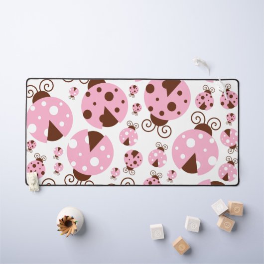 Motif De Ladybugs, Mignons Ladybugs, Pink Ladybugs (Tableau pour enfants)