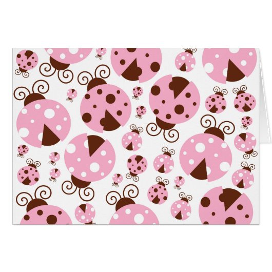 Motif De Ladybugs, Mignons Ladybugs, Pink Ladybugs (Devant horizontal)