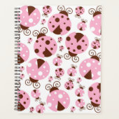 Motif De Ladybugs, Mignons Ladybugs, Pink Ladybugs (Devant)