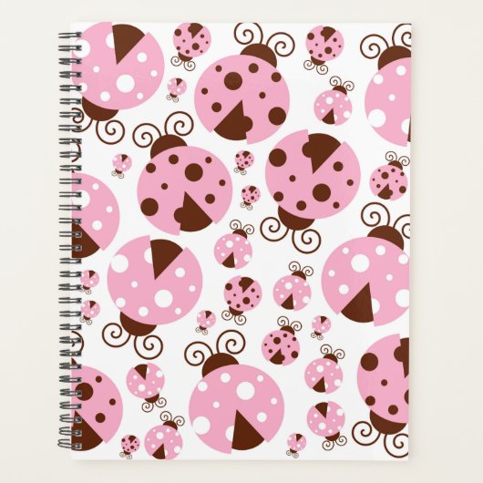 Motif De Ladybugs, Mignons Ladybugs, Pink Ladybugs (Devant)