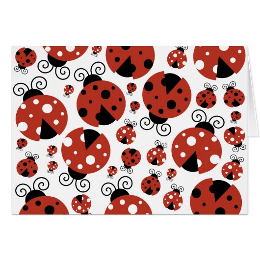 Motif De Ladybugs, Mignons Ladybugs, Red Ladybugs (Devant horizontal)