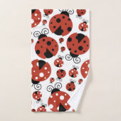 Motif De Ladybugs, Mignons Ladybugs, Red Ladybugs (Serviette à main)