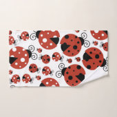 Motif De Ladybugs, Mignons Ladybugs, Red Ladybugs (Serviette à main)