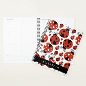 Motif De Ladybugs, Red Ladybugs, Votre Nom (Devant avec enveloppe)