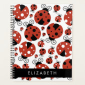 Motif De Ladybugs, Red Ladybugs, Votre Nom (Devant)