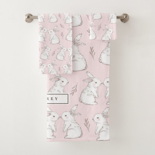 Motif de lapin rose mignon (En situation)