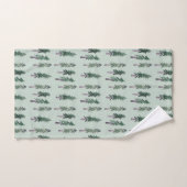 Motif de l'aquarelle de la forêt des pins (Serviette à main)