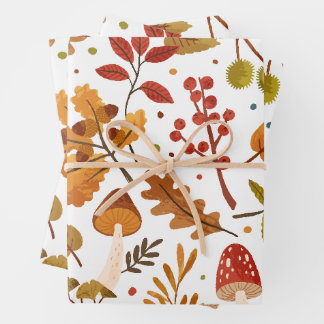 Motif de l'automne Thanksgiving Wrapper Papier