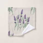 Motif de Lavander aquarelle (Gant de toilette)