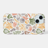 Motif de légumes de jardin potager (Verso Horizontal)
