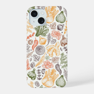 Motif de légumes de jardin potager