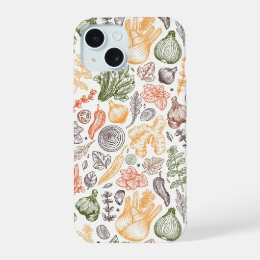 Motif de légumes de jardin potager (Verso)