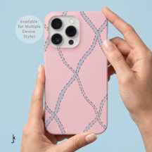 Motif de ligne ondulée pastel rose blush girly élé