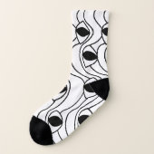 Motif de lignes Abstraites en noir et blanc (Gauche - extérieur)