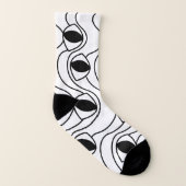 Motif de lignes Abstraites en noir et blanc (Droite extérieur)