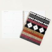 Motif de lignes géométriques colorées natives (Devant avec enveloppe)