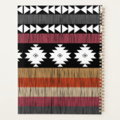 Motif de lignes géométriques colorées natives (Dos)