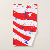 Motif de l'Indépendance aux étoiles et aux rayures (Serviette à main)