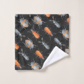 Motif de l'insecte insecte du scarabée (Gant de toilette)