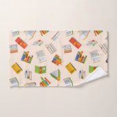 Motif de livre (Serviette à main)