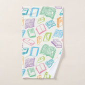 Motif de livre (Serviette à main)