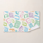 Motif de livre (Serviette à main)