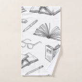 Motif de livre (Serviette à main)