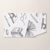 Motif de livre (Serviette à main)