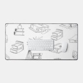 Motif de livre (Clavier et souris)