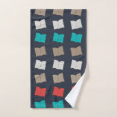Motif de livre (Serviette à main)