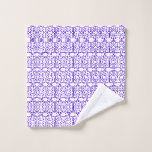Motif de livre de bibliothèque (Gant de toilette)