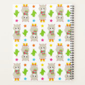 Motif De Llamas, Alpacas, Cactus, Votre Nom (Dos)