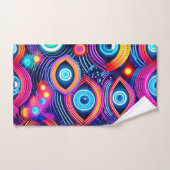 Motif de l'oeil psychédélique coloré (Serviette à main)