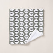 Motif de logo Branding d'entreprise Vert sauge (Gant de toilette)