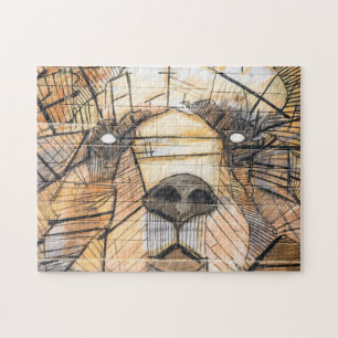 Motif de l'ours Puzzles murales Artwork complexe J