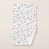 Motif de lumières de Noël (Serviette à main)