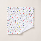 Motif de lumières de Noël (Gant de toilette)