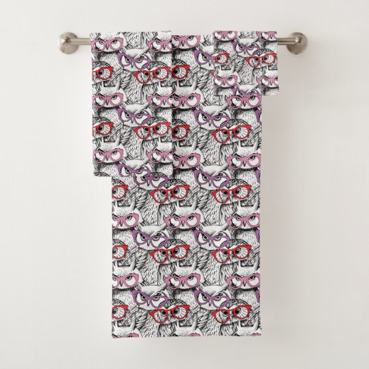 Motif de lunettes de hibou (En situation)
