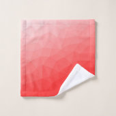 Motif de maillage géométrique dégradé rouge (Gant de toilette)