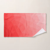 Motif de maillage géométrique dégradé rouge (Serviette à main)