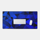 Motif de maillage géométrique noir bleu néon (Clavier et souris)
