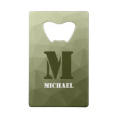 Motif de maillage géométrique vert clair de l'armé (Dos)