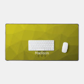 Motif de maille géométrique jaune monogramme (Clavier et souris)