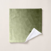 Motif de maille géométrique vert clair de l'armée (Gant de toilette)