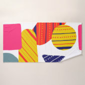 Motif de main abstraite sans couture. Vint (Serviette de bain)