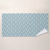 Motif de manchot bleu bébé (Serviette de bain)