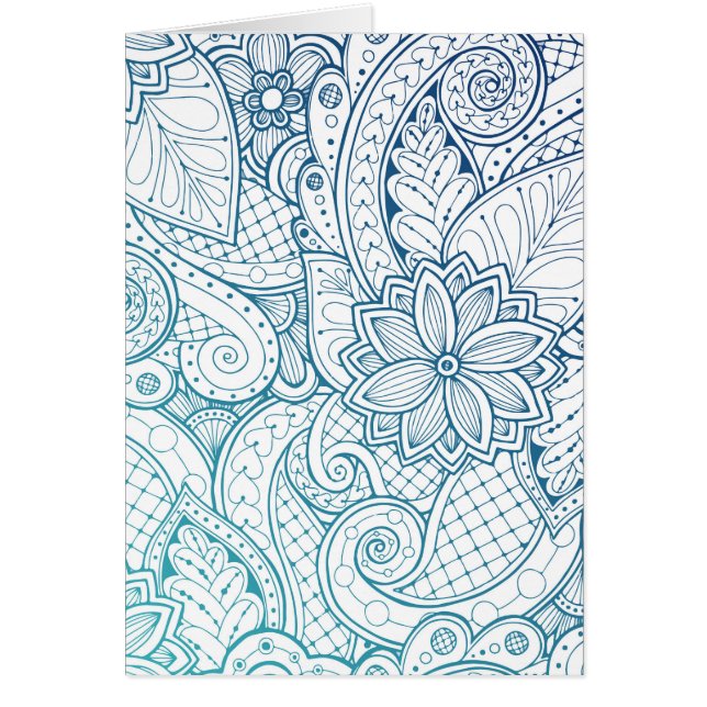 Motif de mandala à fleurs ethniques (Devant)